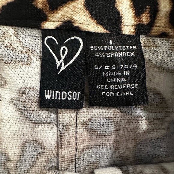 Windsor Brown Leopard Print Midi Skirt - Picture 3 of 3